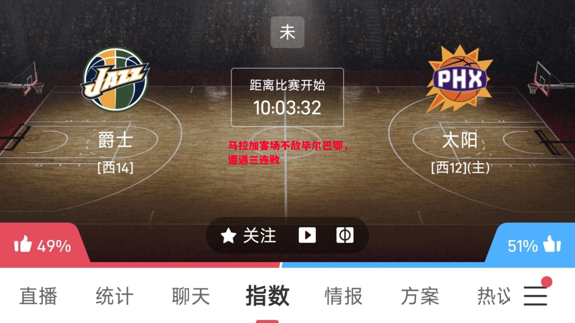 马拉加客场不敌毕尔巴鄂，遭遇三连败